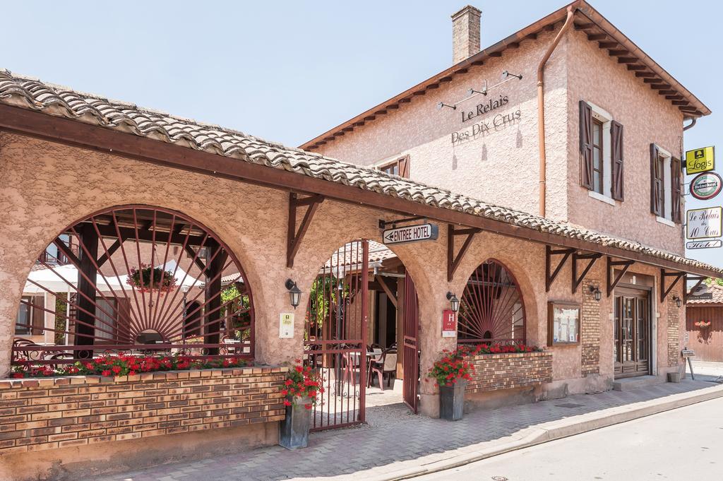 Le Relais Des Dix Crus - Logis Hotel B&B Corcelles-en-Beaujolais Eksteriør billede