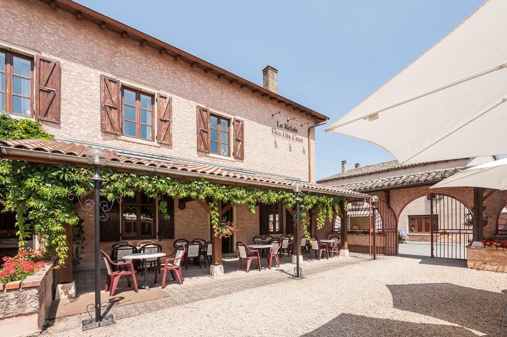 Le Relais Des Dix Crus - Logis Hotel B&B Corcelles-en-Beaujolais Eksteriør billede